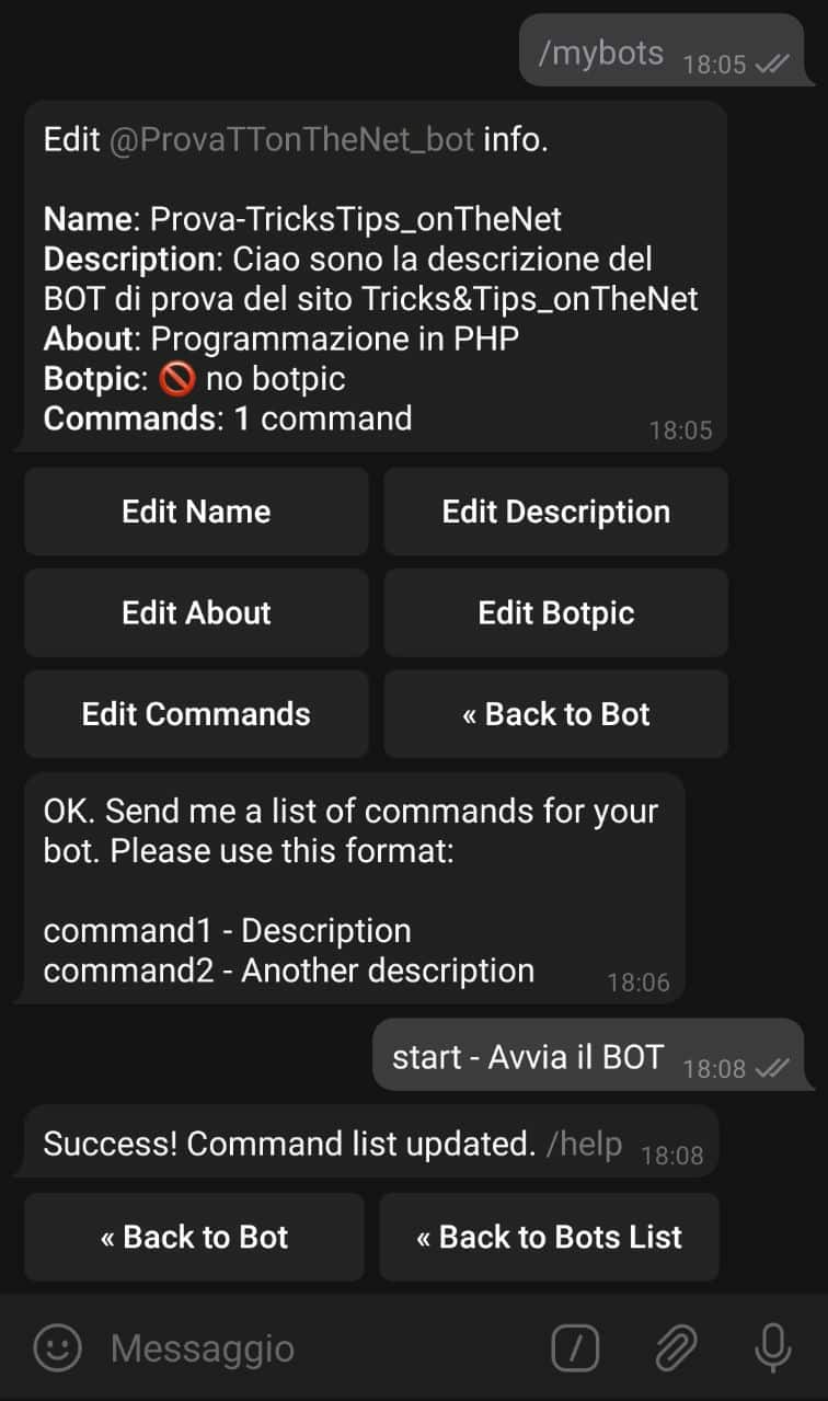 Bot Telegram in PHP
